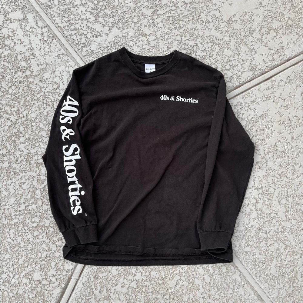 40s & Shorties Black Long Sleeve Shirt vintage